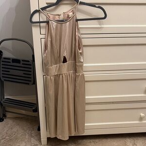 Altar'd State Gold Midi Dress